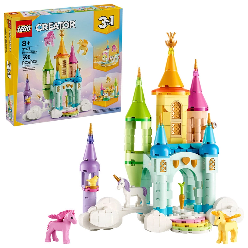 LEGO CREATOR 3 EN 1 CASTILLO DE LOS UNICORNIOS 390 PIEZAS - 3