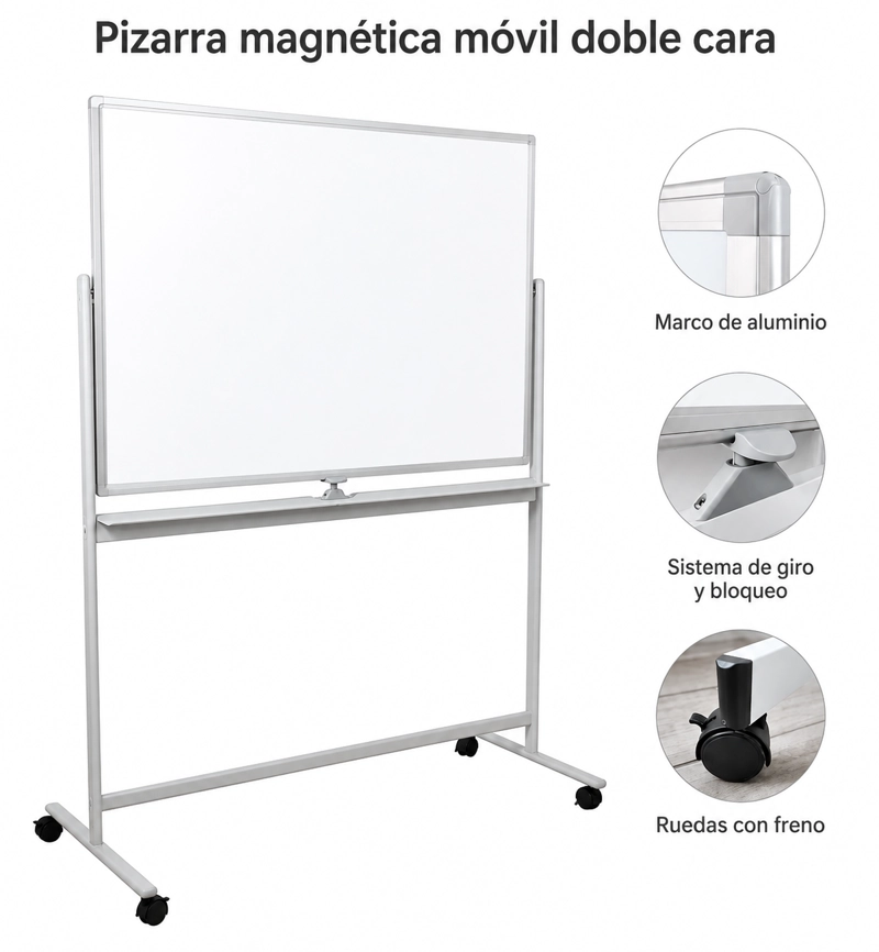 PIZARRA IGPRO MOVIL MAGNETICA 'CLASSIC MOVIL'  100X150CM - 2