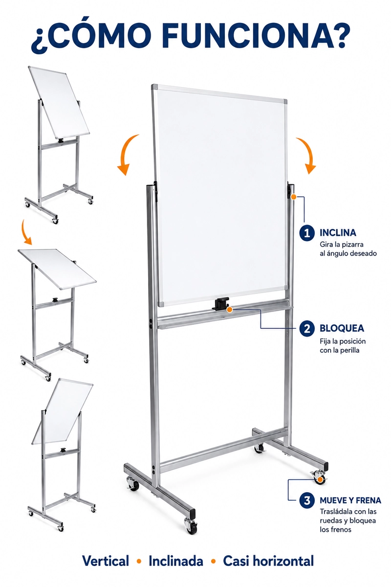 PIZARRA IGPRO MOVIL MAGNETICA 'CLASSIC MOVIL'  100X150CM - 3