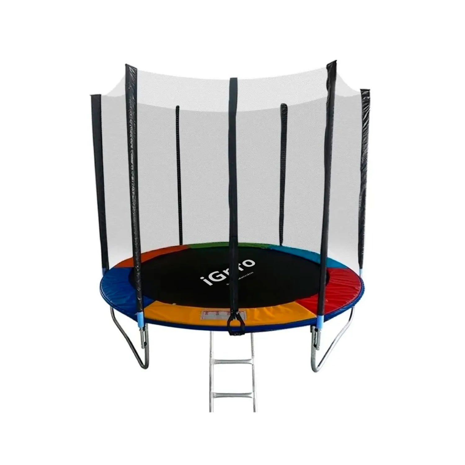 CAMA ELASTICA IGPRO 3.05 M 10 FT CON MALLA Y ESCALERA NEGRO - 1