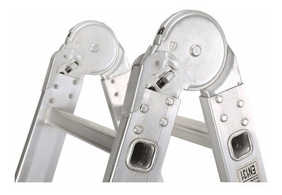ESCALERA IGPRO MULTIPROPÓSITO 3.7 MT 12 PELDAÑOS GRIS - 2