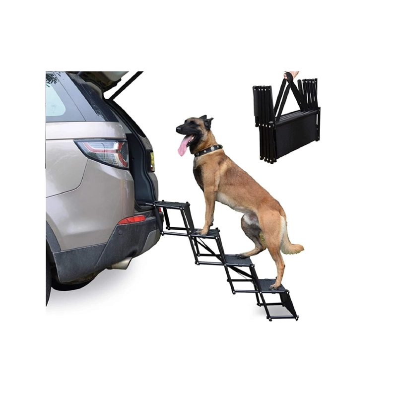 CORRAL ALUMINIO PERRO IGPRO ESCALERA PLEGABLE 4 PELDAÑOS - 1