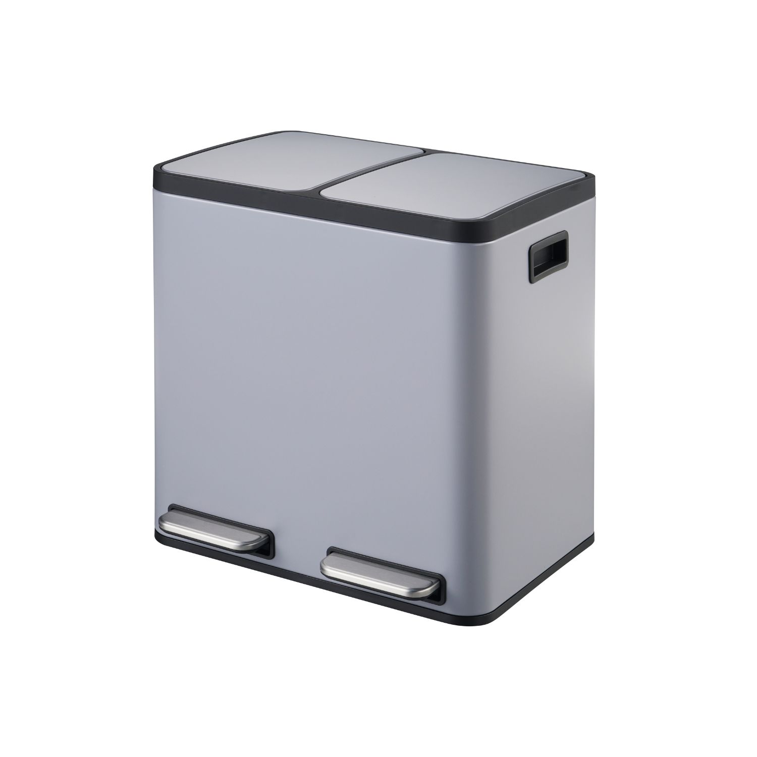 BASURERO IGPRO METALICO DOBLE ACERO INOXIDABLE 30L - 1