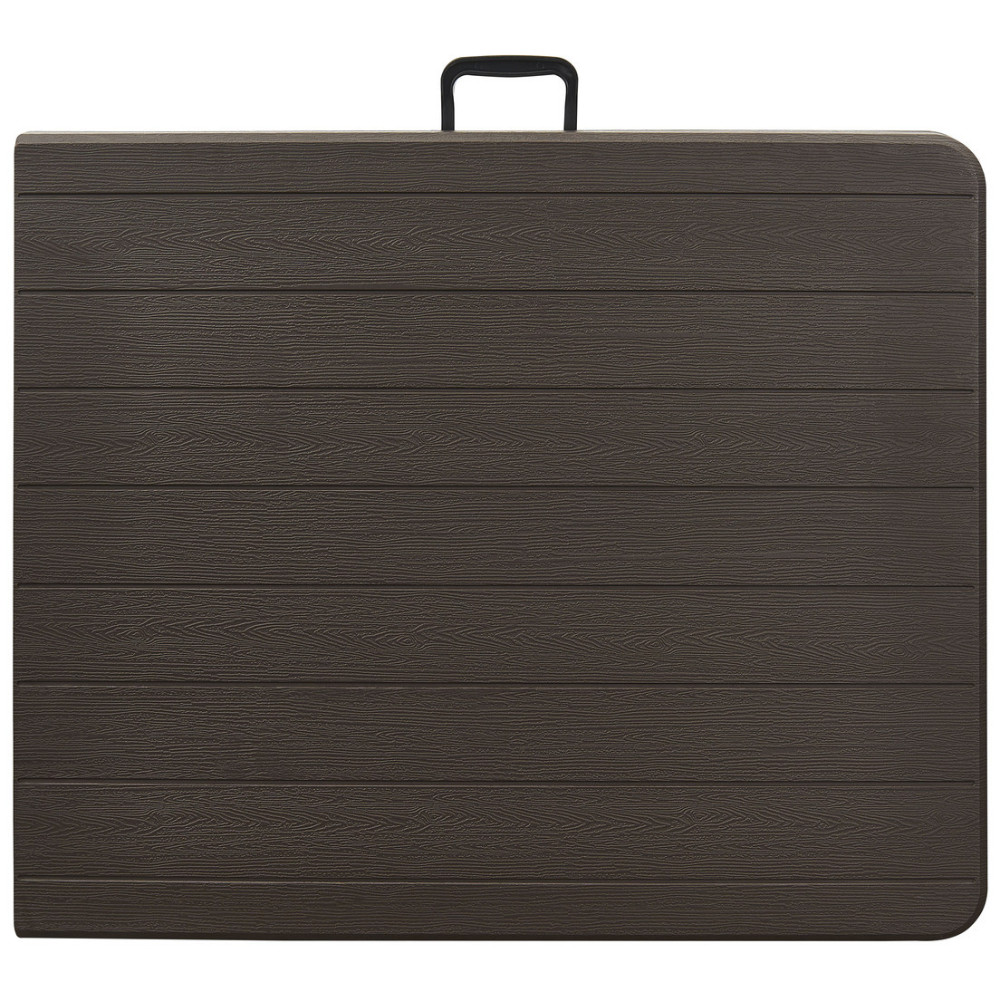 MESA IGPRO IGMPB180-74GR PLEGABLE TIPO MALETA SIMIL MADERA 180X74X74CM GRIS ACERO - 3