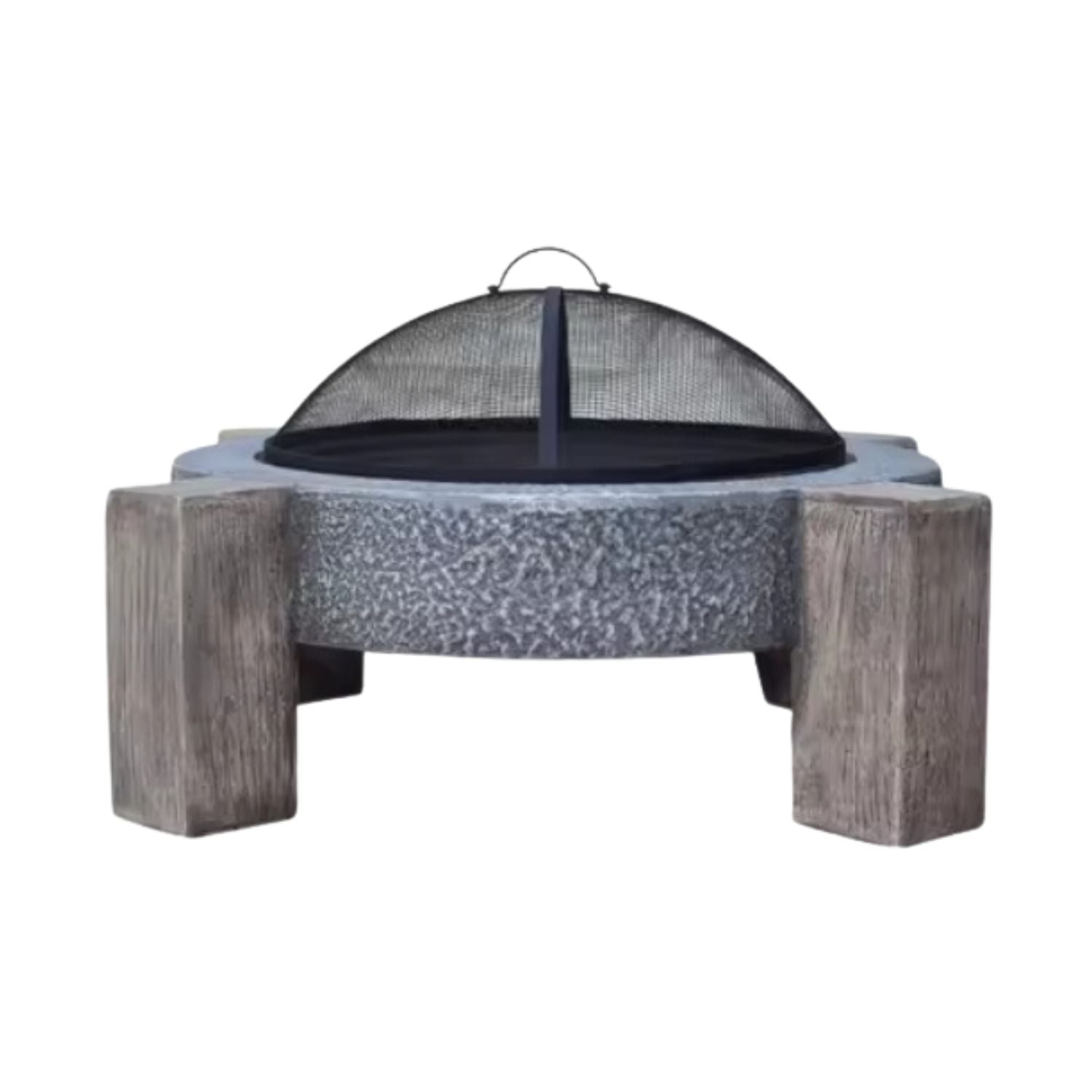 FOGON PARRILLA A LA PIEDRA MADERA 75X75X44CM - 2