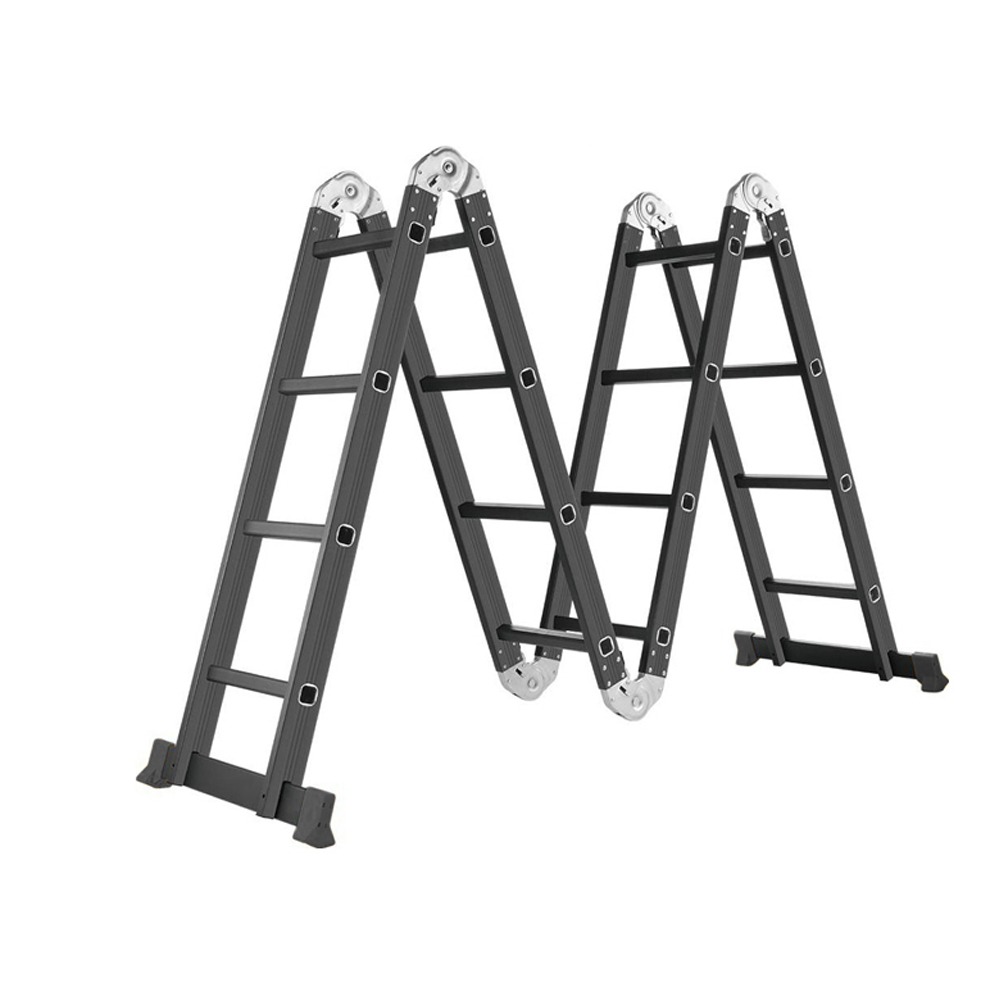 ESCALERA IGPRO 4.6MT PROFESIONAL HEAVY DUTY 16 PELDAÑOS NEGRA - 2