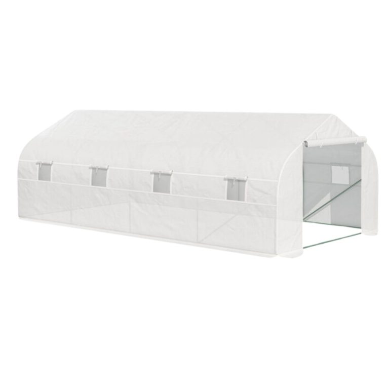 INVERNADERO TUNEL 24M2 8X3X2 BLANCO - 2