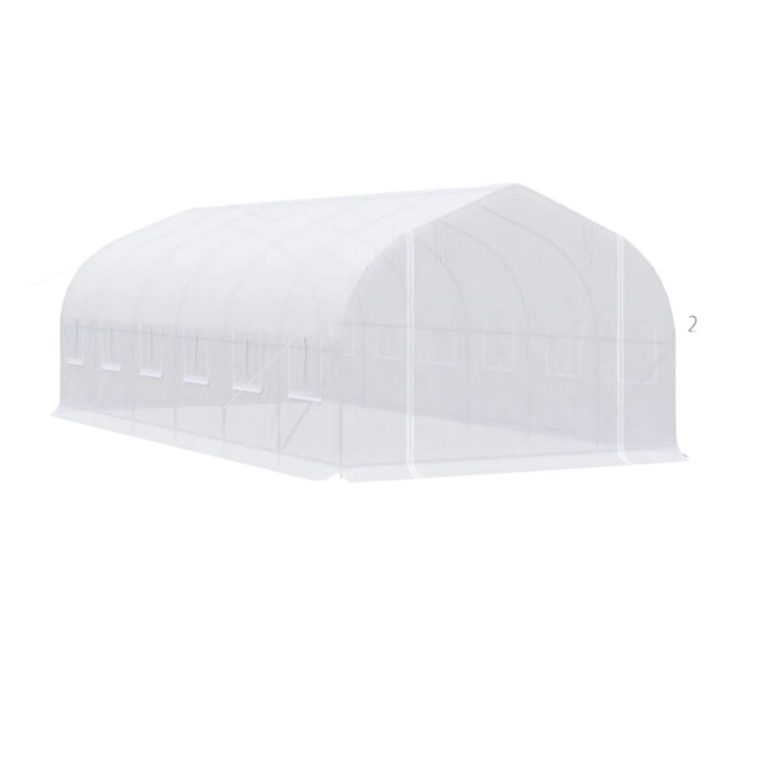 INVERNADERO TUNEL 24M2 8X3X2 BLANCO - 3