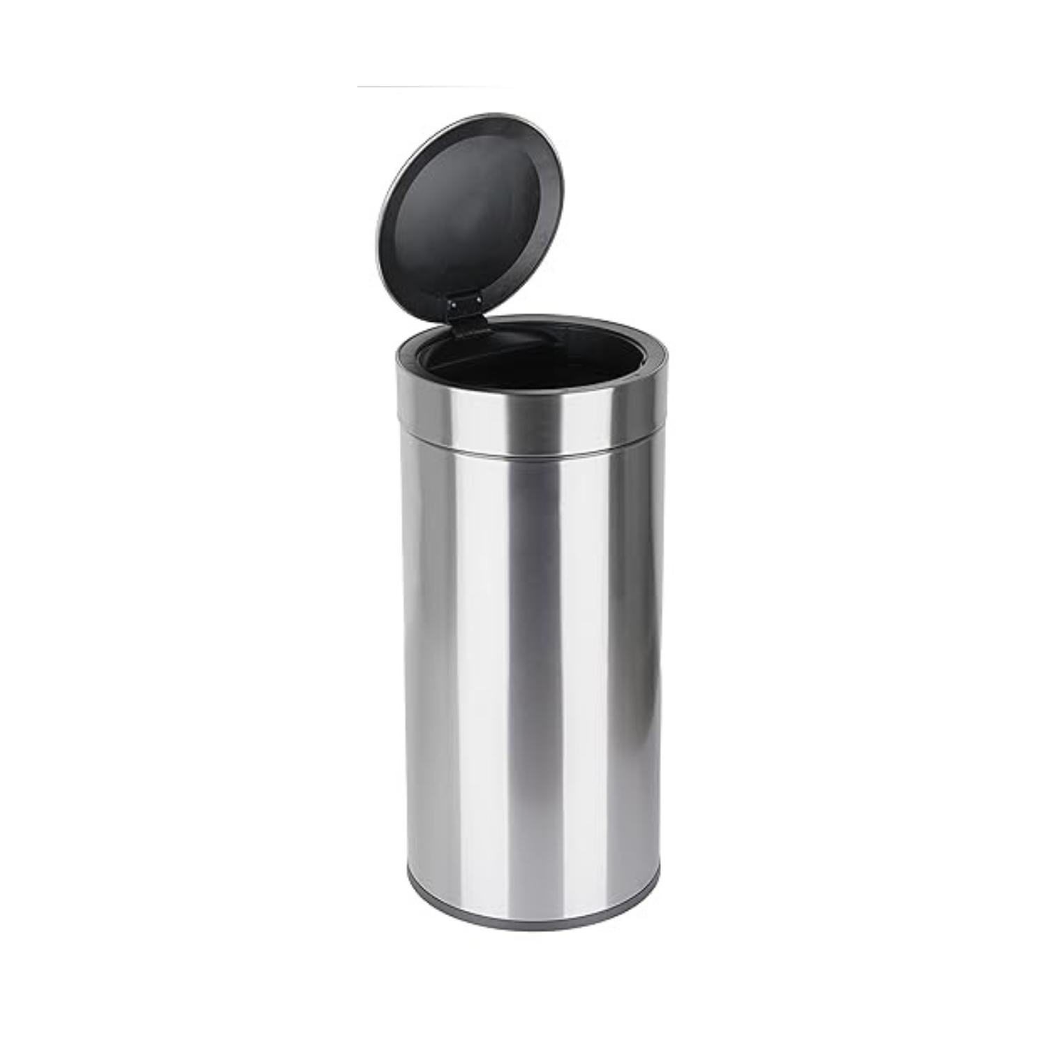 BASURERO METALICO ACERO INOXIDABLE 40L CON SENSOR - 3