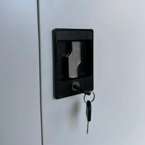 ESTANTE ARMARIO METALICO OFICINA 2 PUERTAS BLANCO - 2