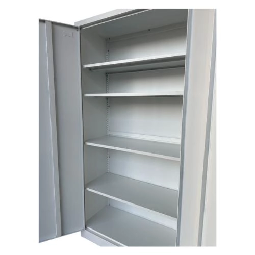 ESTANTE ARMARIO METALICO OFICINA 2 PUERTAS BLANCO - 4
