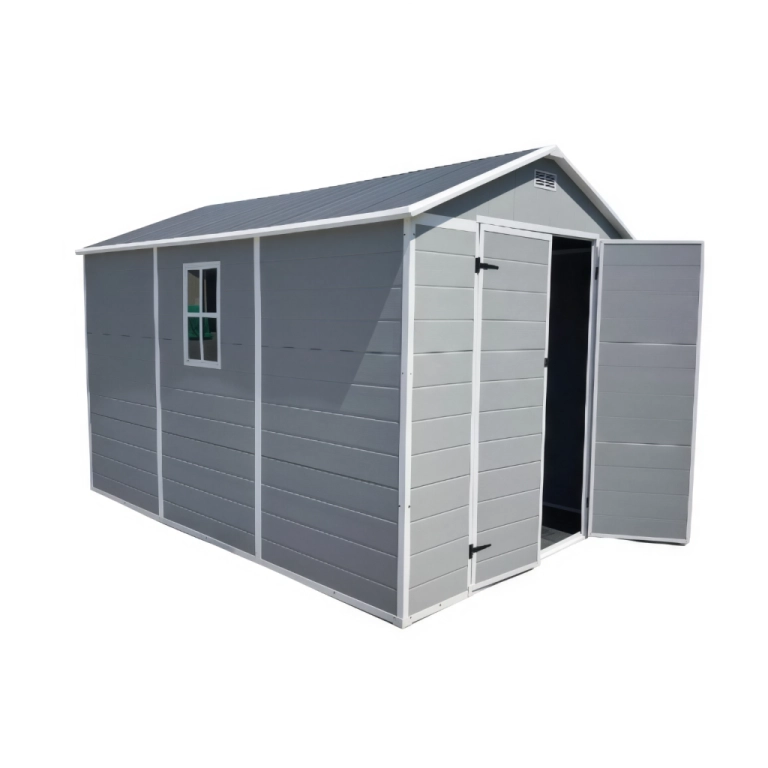 BODEGA JARDIN PLASTICO 7.5×10.7 FT GRIS 7,25 M2 - 2