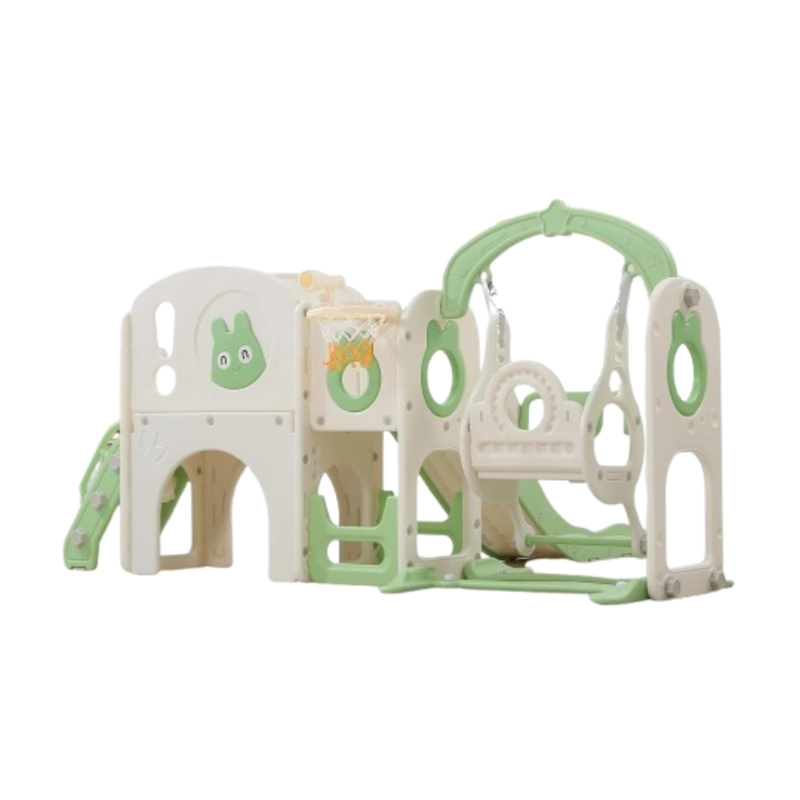 RESBALIN  6 EN 1 COLUMPIO, ARO, TELESCOPIO, ALMACENAMIENTO Y JUEGO DE PERFORACION VERDE - 3