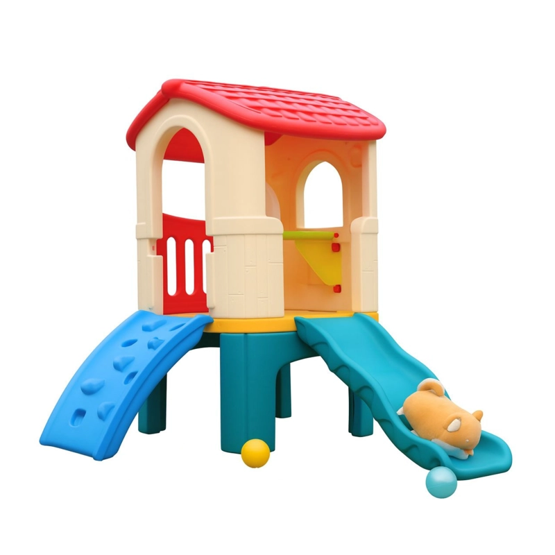 CASA DE JUEGOS PARA NIÑOS CON RESBALIN Y TREPADOR - 2