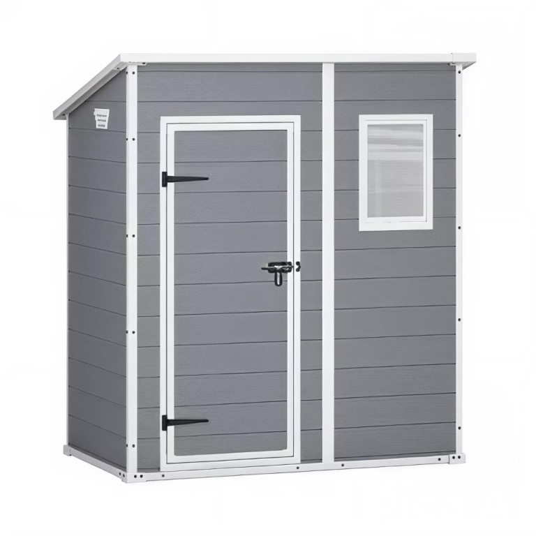 BODEGA JARDIN PLASTICO GRIS 6X4FT / 2,3 M2 - 3