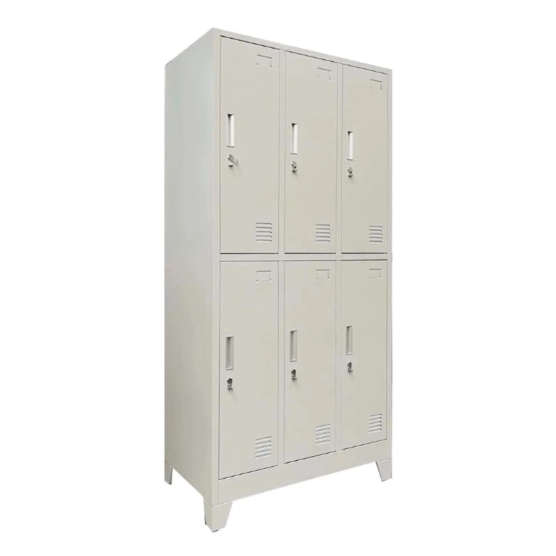 LOCKER 3 CUERPOS 6 CASILLEROS 180X90X45CM - 2