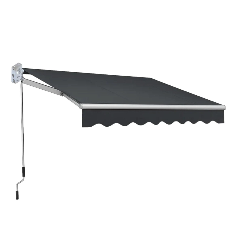 TOLDO 2×1,5MT CON BRAZO RETRACTIL NEGRO - 3