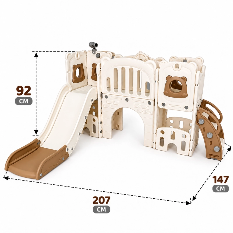 RESBALIN 5 EN 1, ARO DE BALONCESTO, TELESCOPIO, TUNEL Y BODEGA - 3