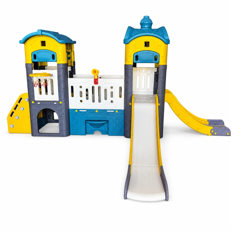 CASA INFANTIL CON DOBLE TOBOGAN - 4