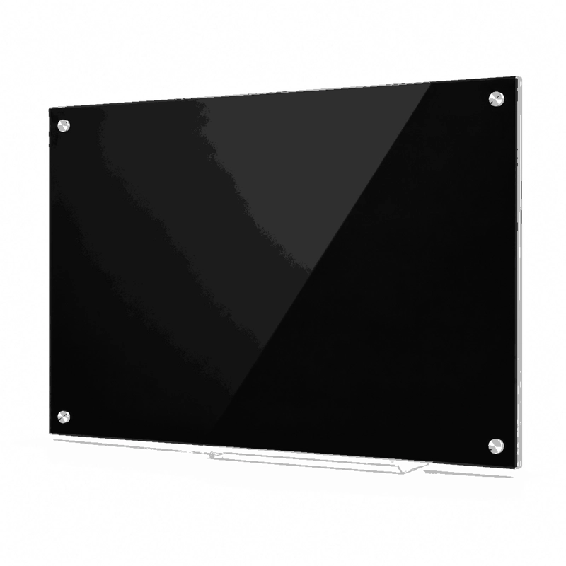 PIZARRA 90X120CM GLASS PRO VIDRIO TEMPLADO NEGRO - 1