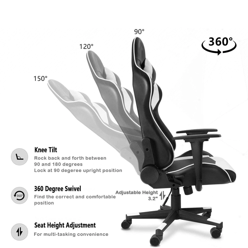 SILLA GAMER DE OFICINA PROFESIONAL ULRIK EN COLOR NEGRO - 6