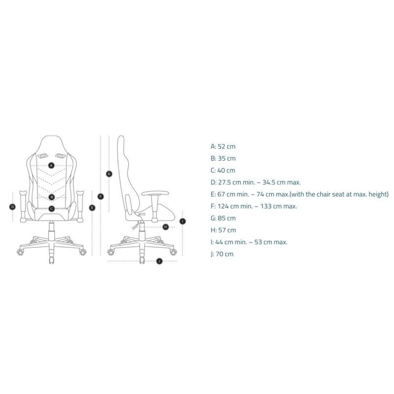 SILLA GAMER DE OFICINA PROFESIONAL ULRIK EN COLOR NEGRO - 7