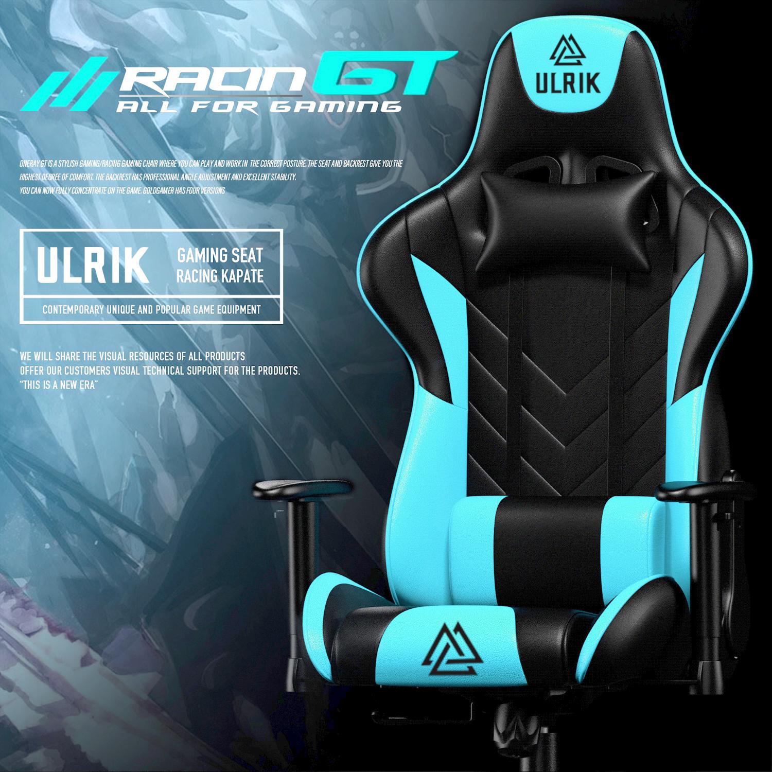 SILLA GAMER DE OFICINA PROFESIONAL ULRIK CELESTE - 4