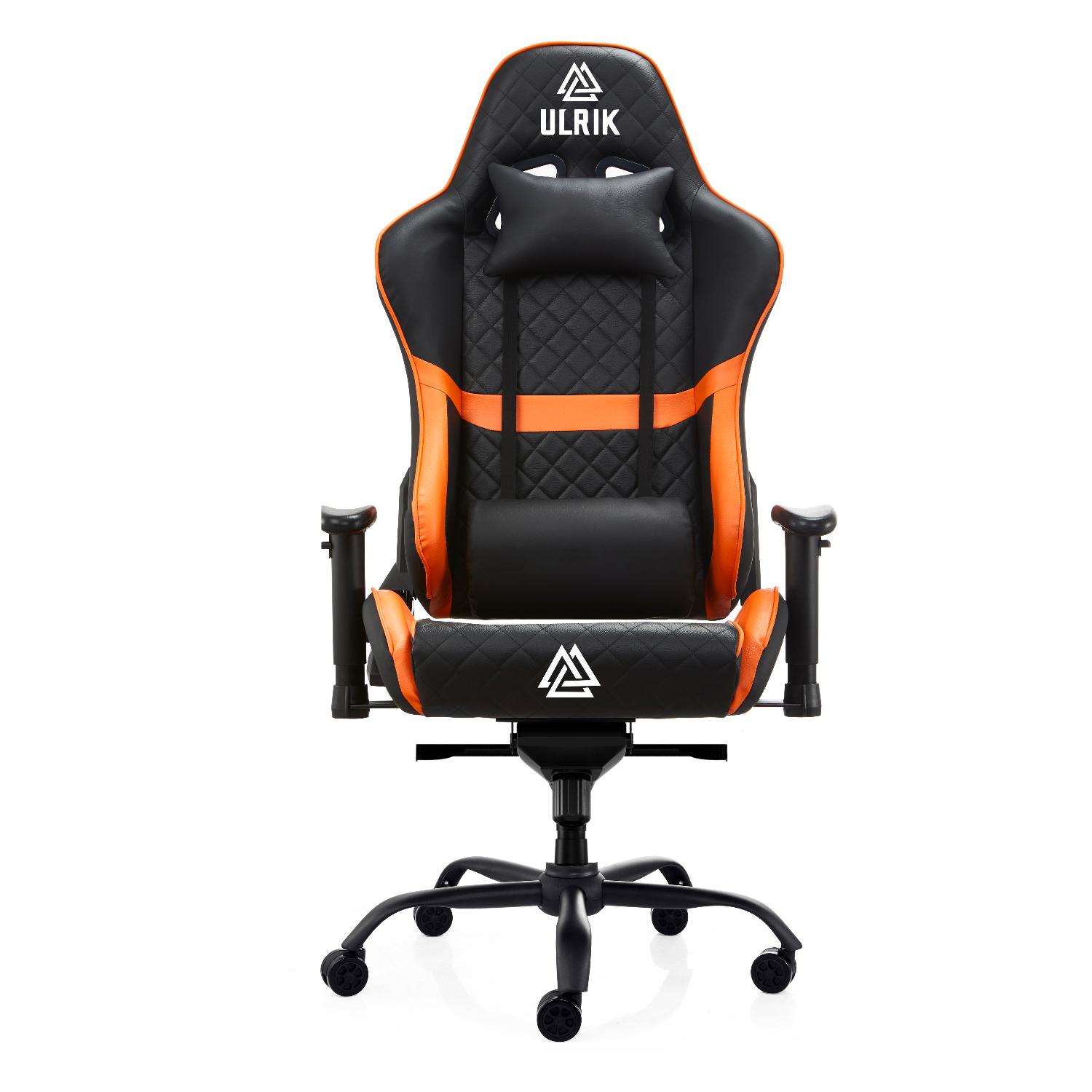 SILLA GAMER DE OFICINA PROFESIONAL ULRIK PRO XL IRON 4D NARANJO - 2