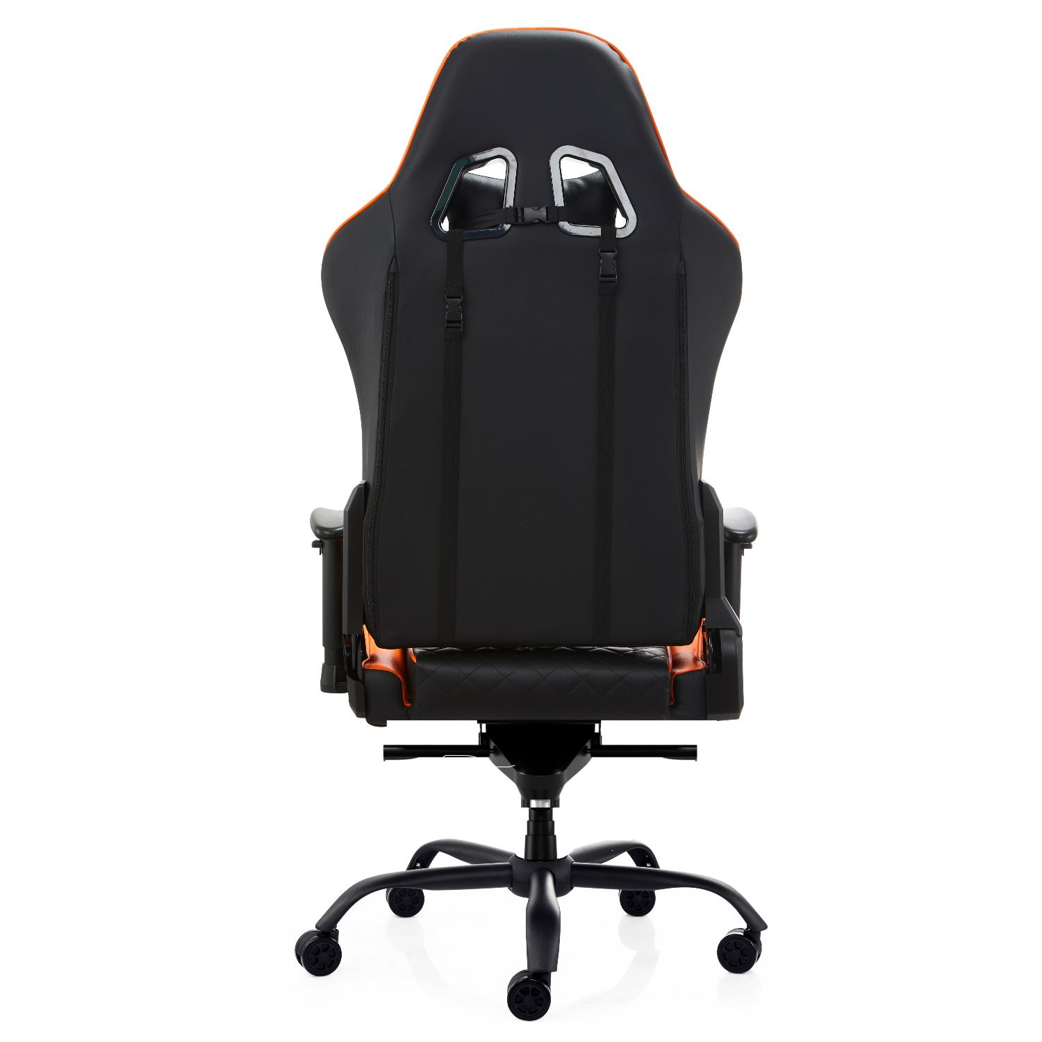 SILLA GAMER DE OFICINA PROFESIONAL ULRIK PRO XL IRON 4D NARANJO - 7