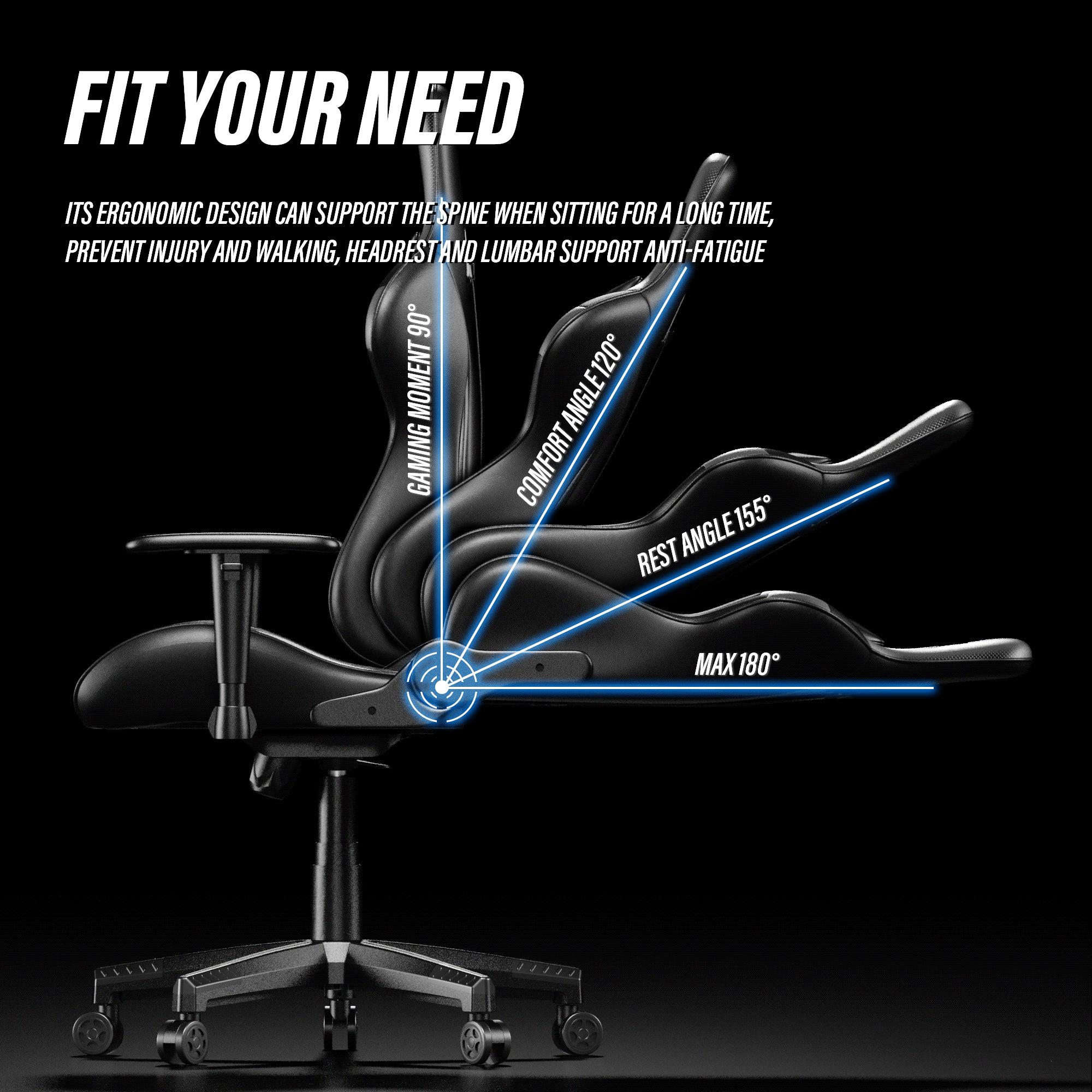 SILLA GAMER DE OFICINA PROFESIONAL ULRIK PRO XL IRON 4D NARANJO - 8