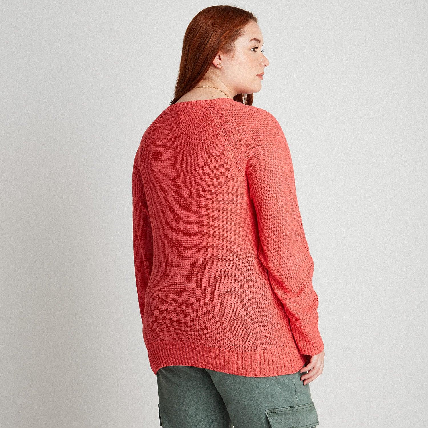 SWEATER CALADO CORAL - 4