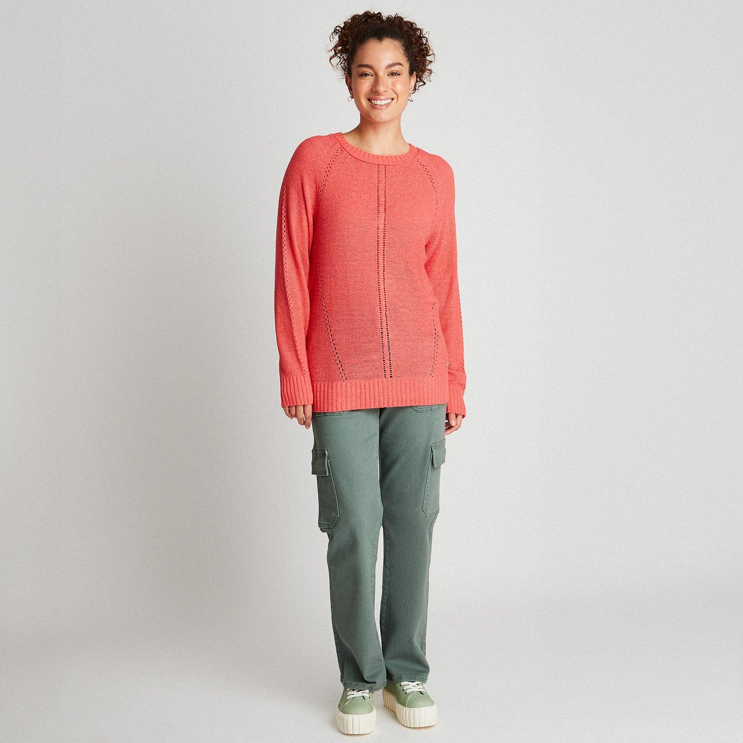 SWEATER CALADO CORAL - 7