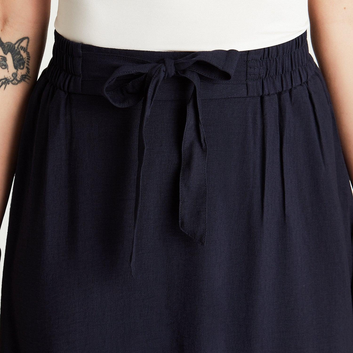 FALDA MUJER LORENZO DI PONTTI AZUL 30502039 LARGA ACAMPANADA - 3