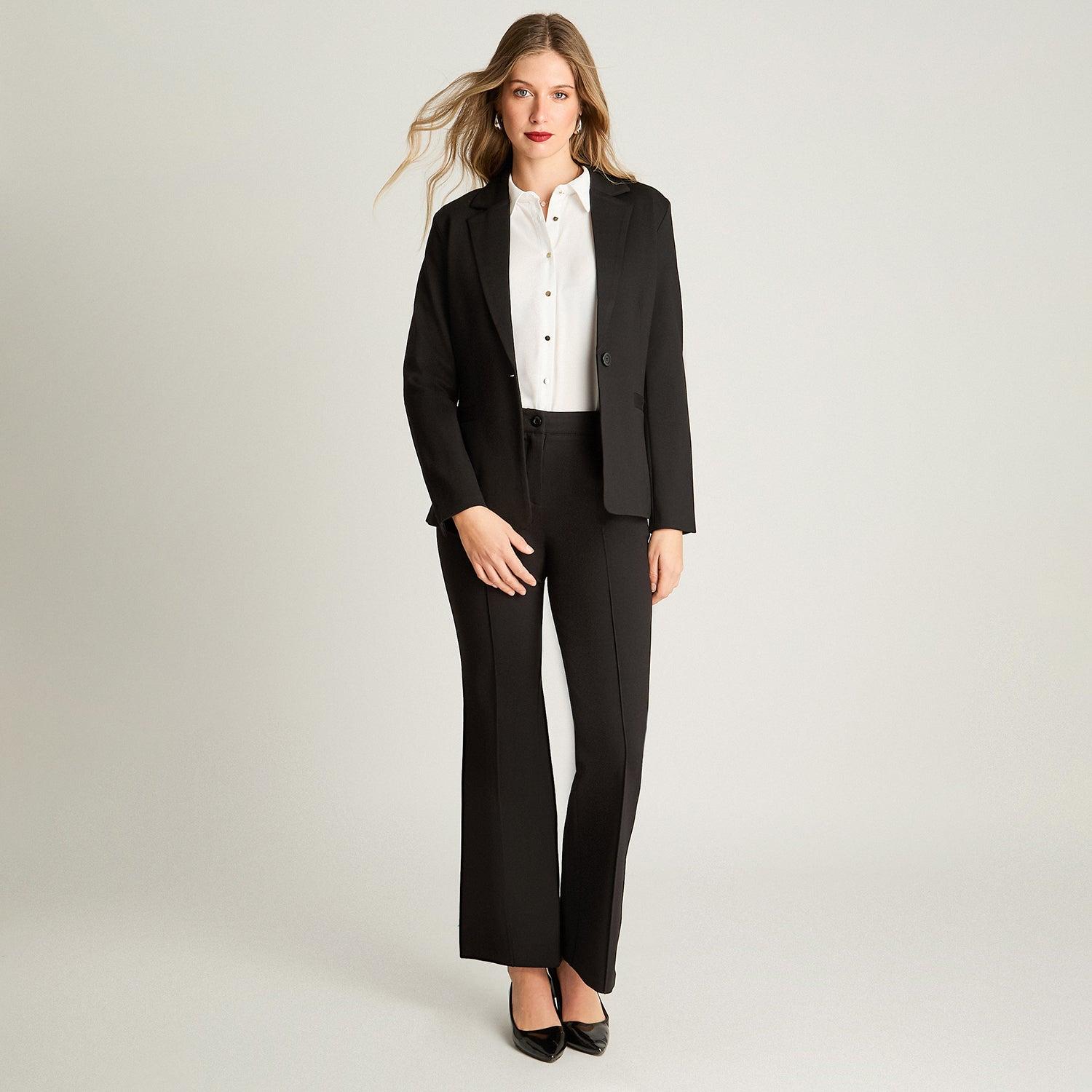 BLAZER MANGA LARGA MUJER LORENZO DI PONTTI NEGRO PUNTO ROMA - 4