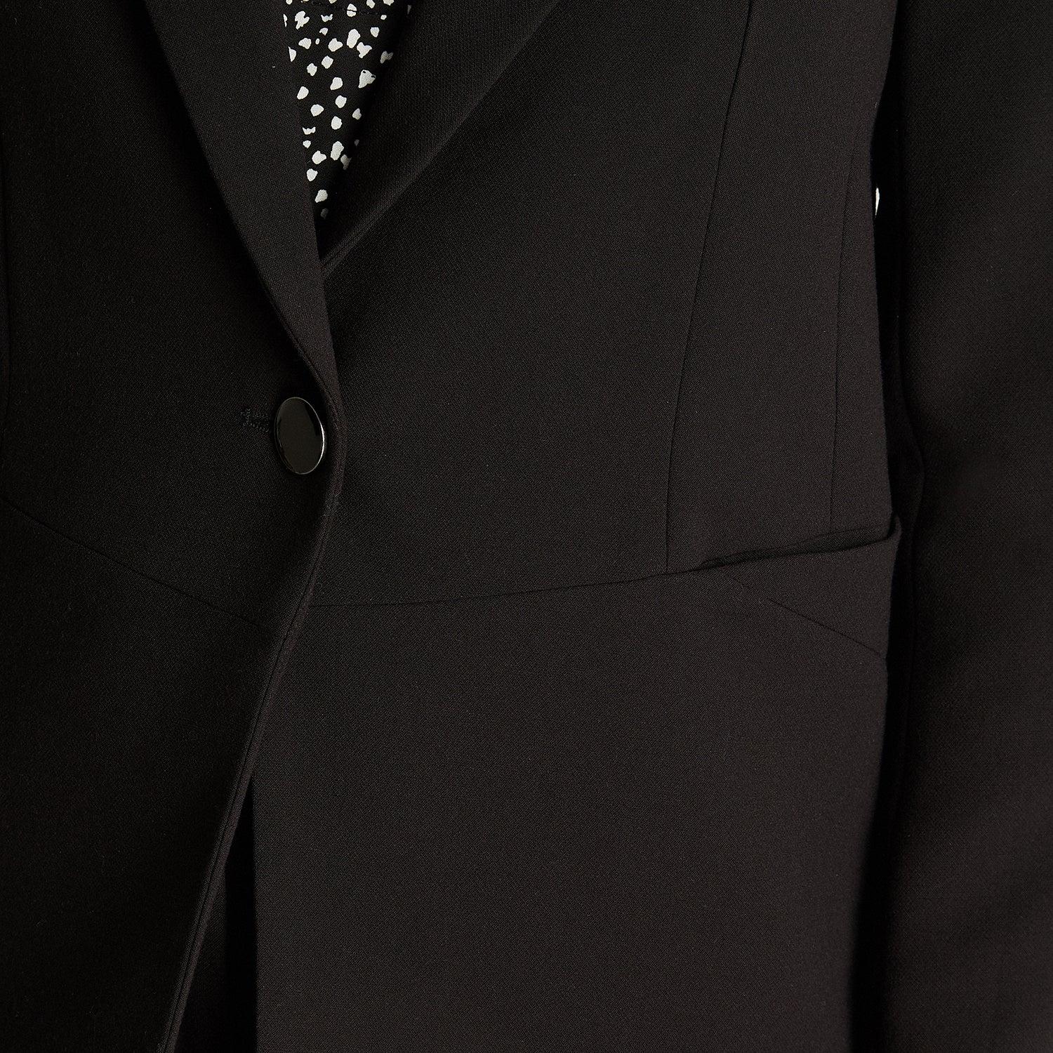 BLAZER MANGA LARGA MUJER LORENZO DI PONTTI NEGRO CON UN BOTÓN - 3