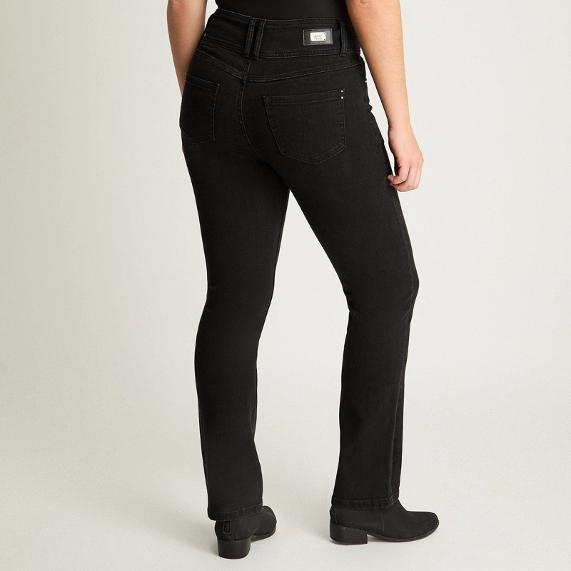 JEAN ALGODÓN MUJER LORENZO DI PONTTI NEGRO STRAIGHT - 2