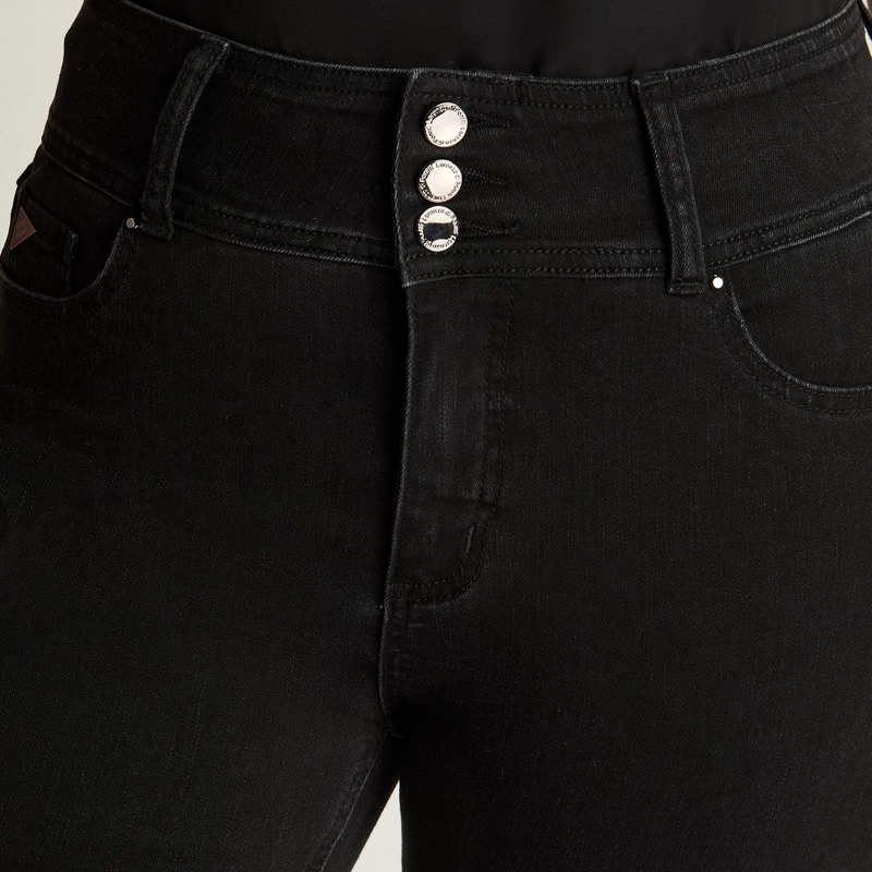 JEAN ALGODÓN MUJER LORENZO DI PONTTI NEGRO STRAIGHT - 3