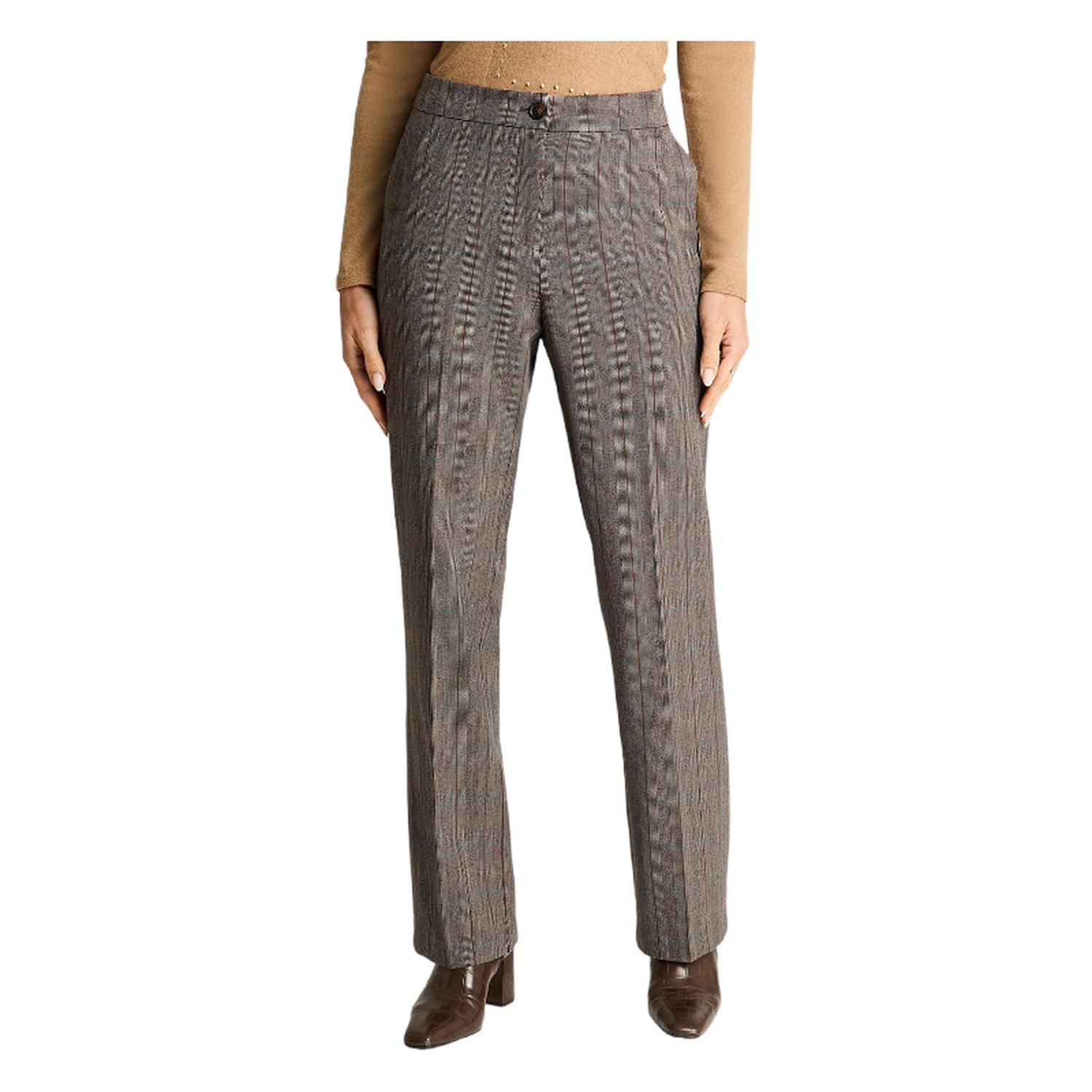 PANTALÓN MUJER LORENZO DI PONTTI CAMEL RECTO CON UN BOTÓN - 1