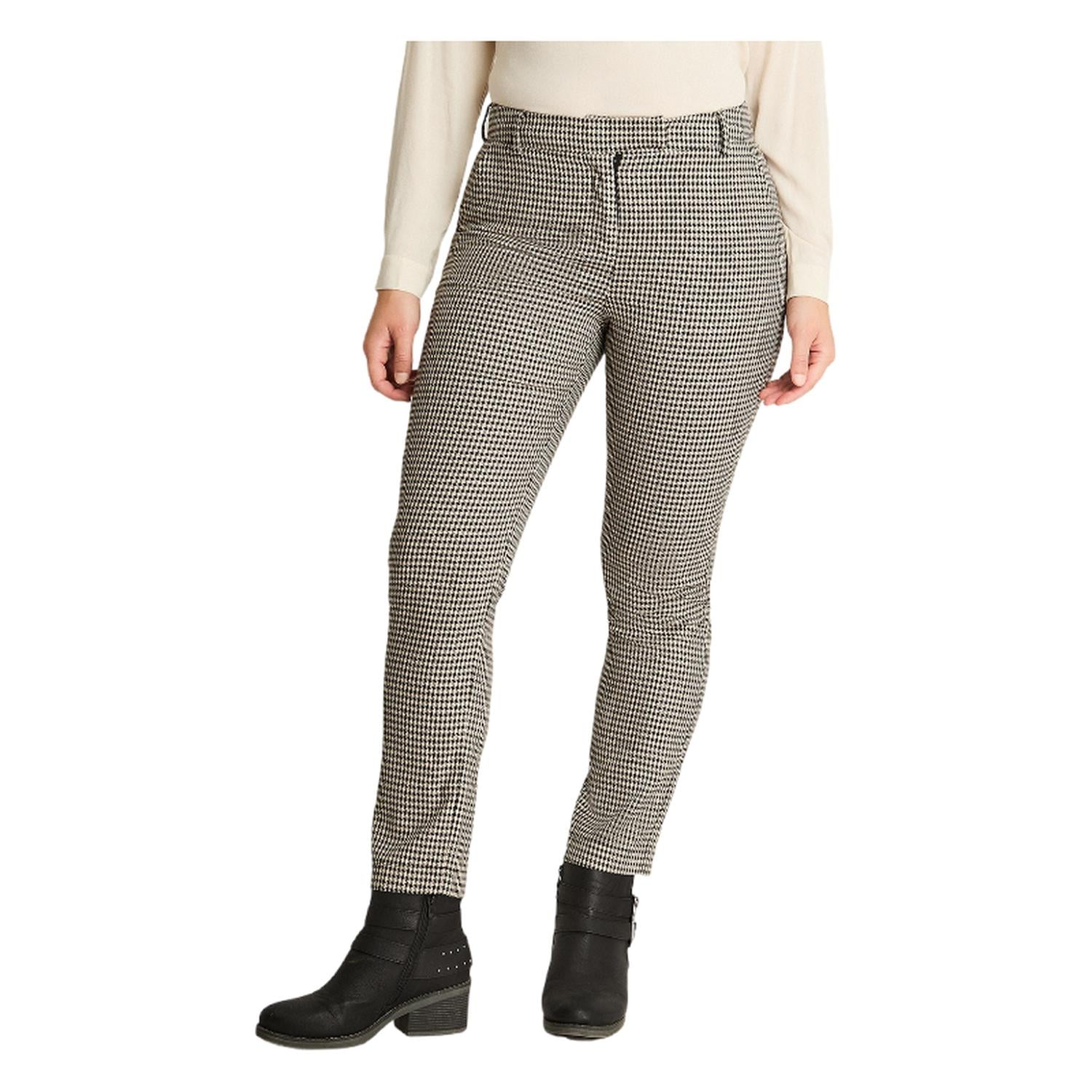 PANTALÓN MUJER CURVI BLANCO SLIM PRINT CRUDO - 1