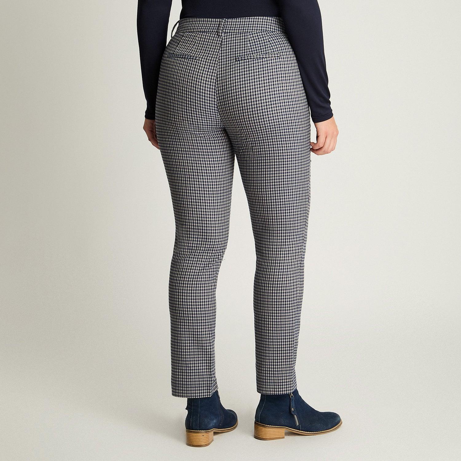PANTALÓN MUJER CURVI AZUL SLIM PRINT - 2