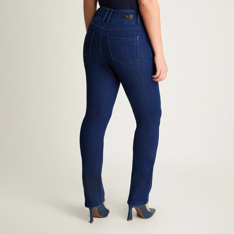 JEAN ALGODÓN MUJER LORENZO DI PONTTI AZUL STRAIGHT - 2