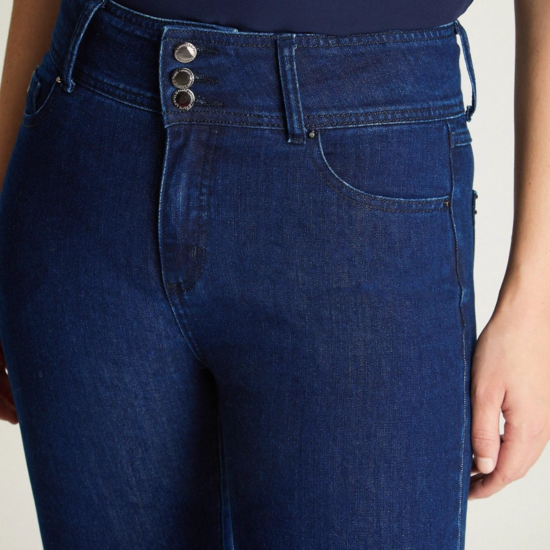 JEAN ALGODÓN MUJER LORENZO DI PONTTI AZUL STRAIGHT - 3