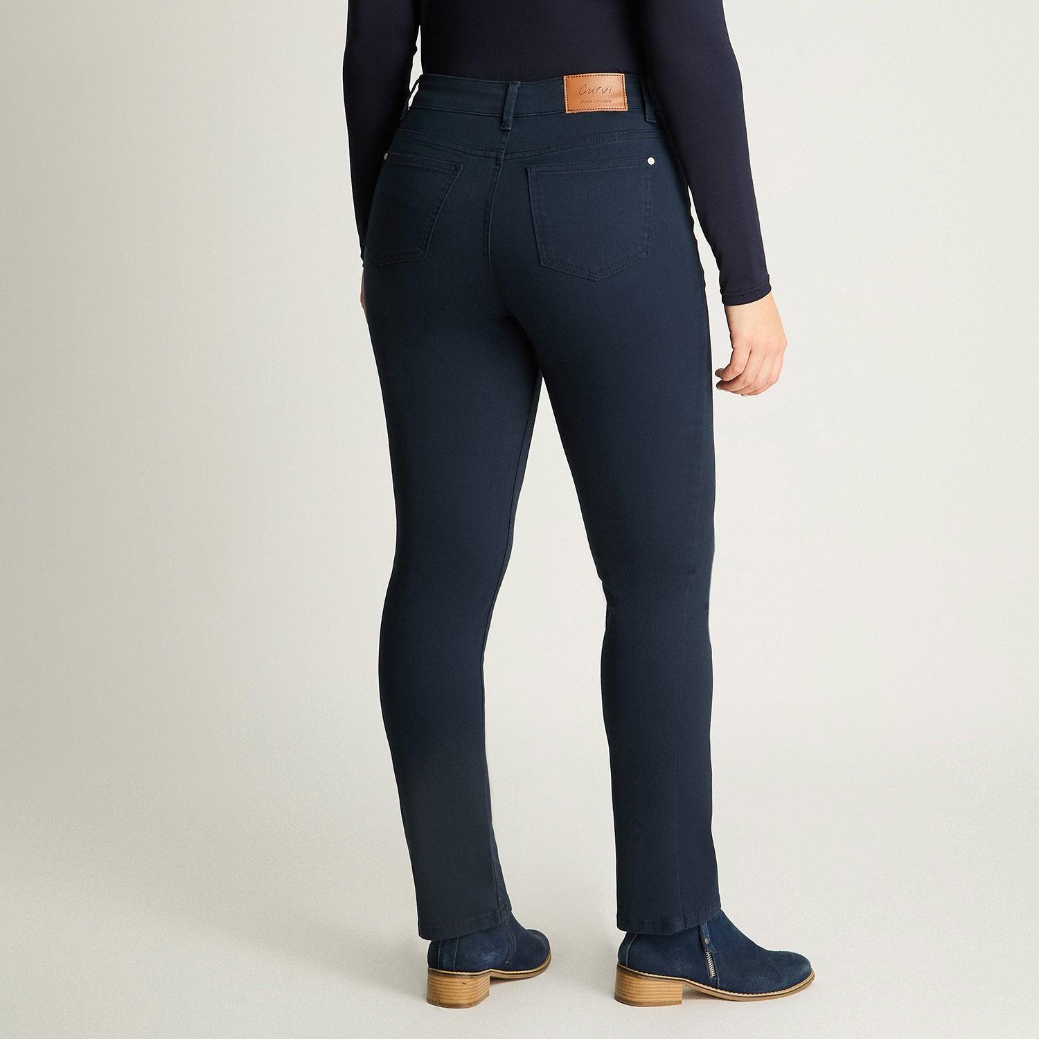 JEAN MUJER CURVI AZUL RECTO 5 BOLSILLOS - 2