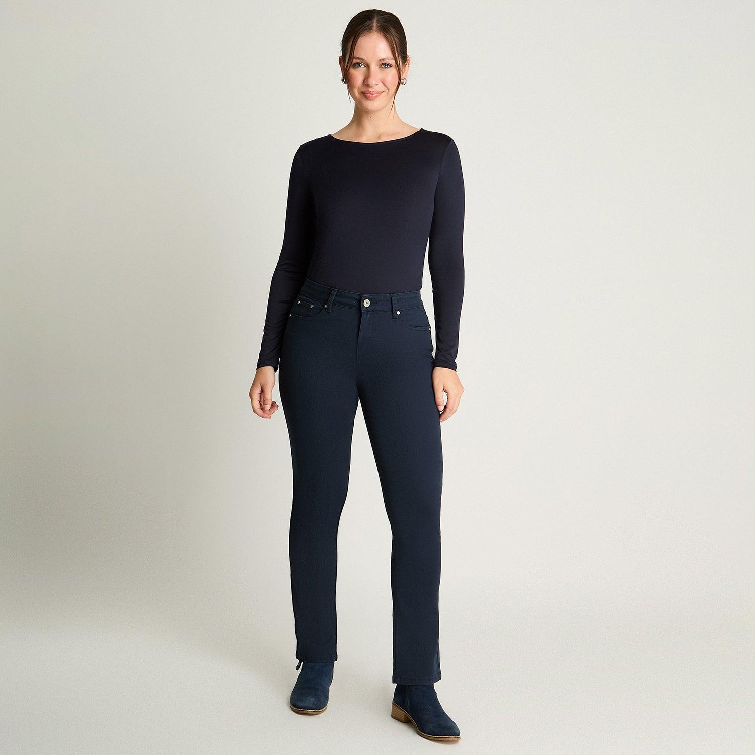 JEAN MUJER CURVI AZUL RECTO 5 BOLSILLOS - 4