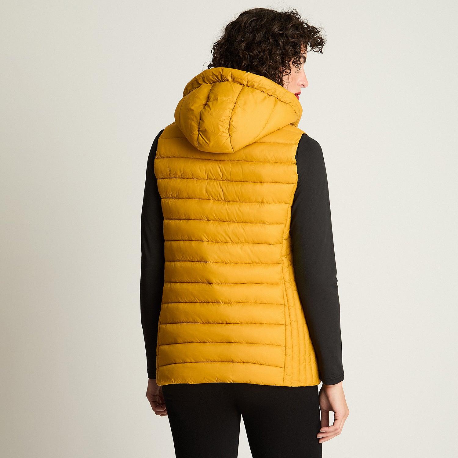 PARKA BASICA SIN MANGAS MOSTAZA - 2