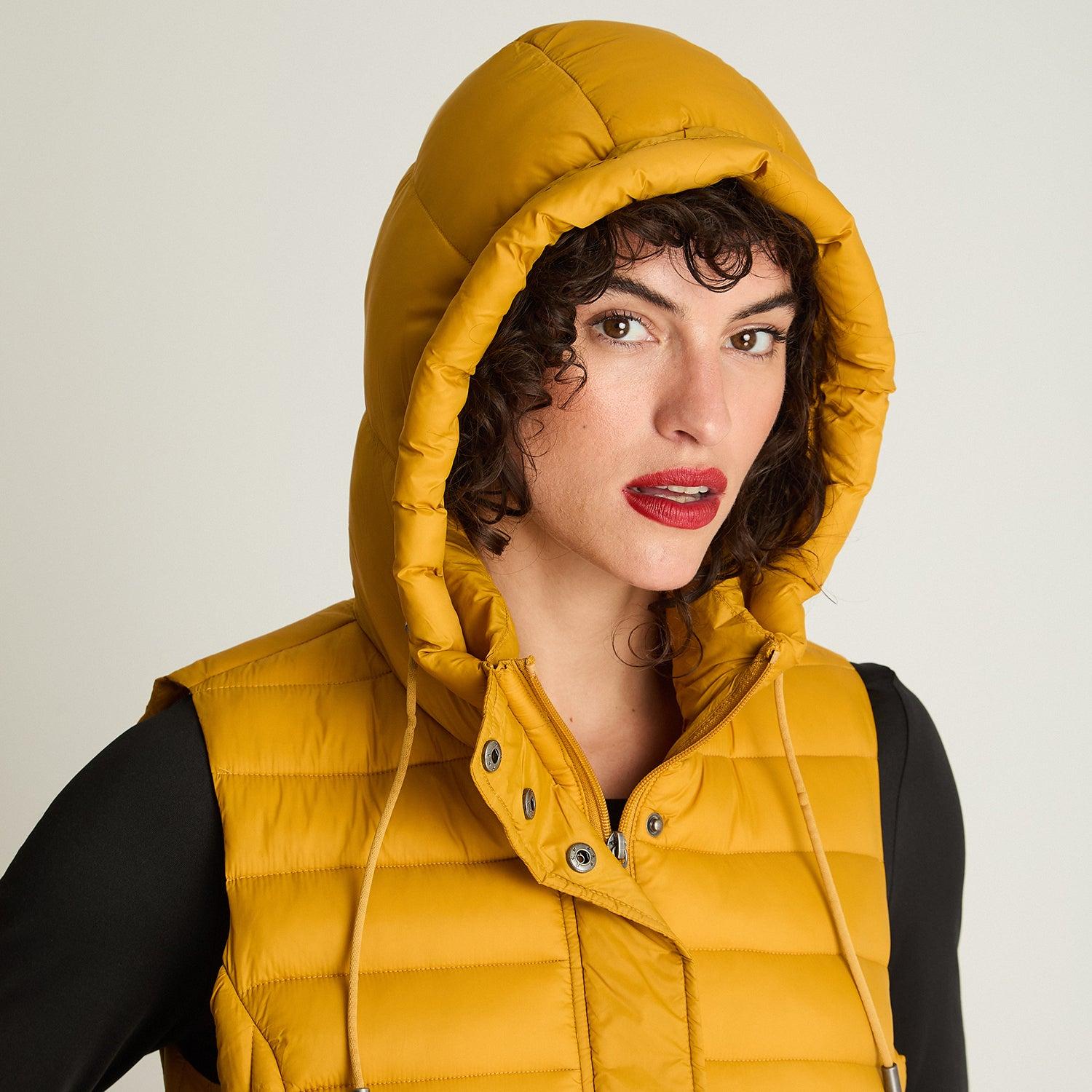 PARKA BASICA SIN MANGAS MOSTAZA - 3