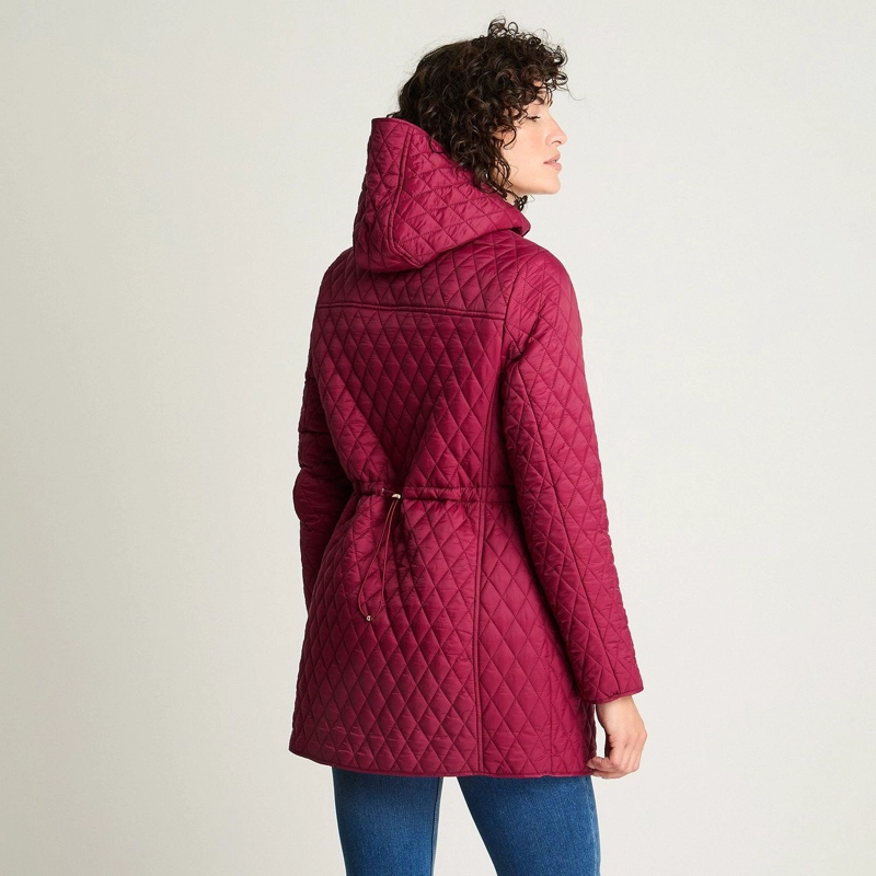 PARKA LARGA BURDEO CON GORRO - 2