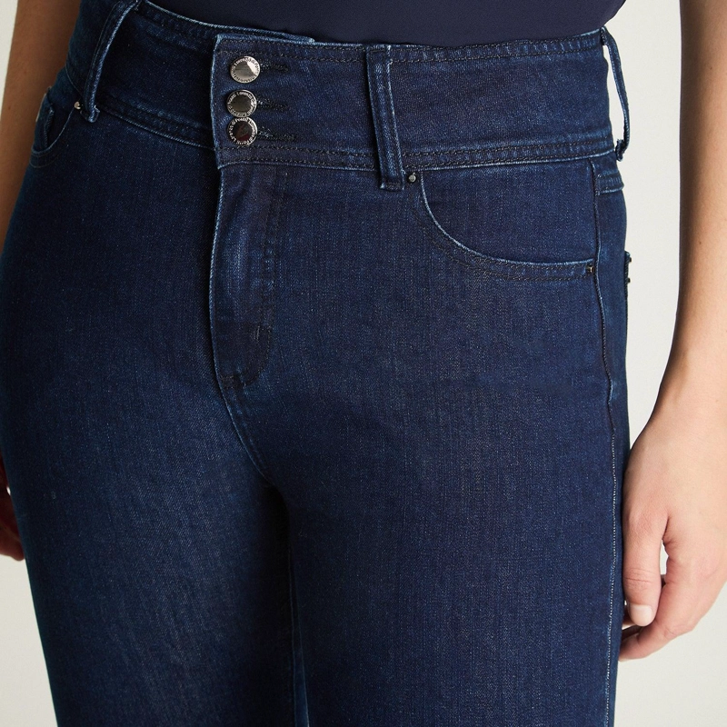 JEANS STRAIGHT AZUL MARINO - 3