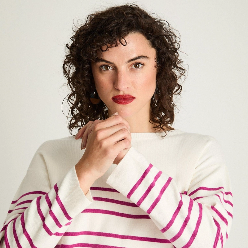 SWEATER CUELLO REDONDO BASICO CRUDO - 3