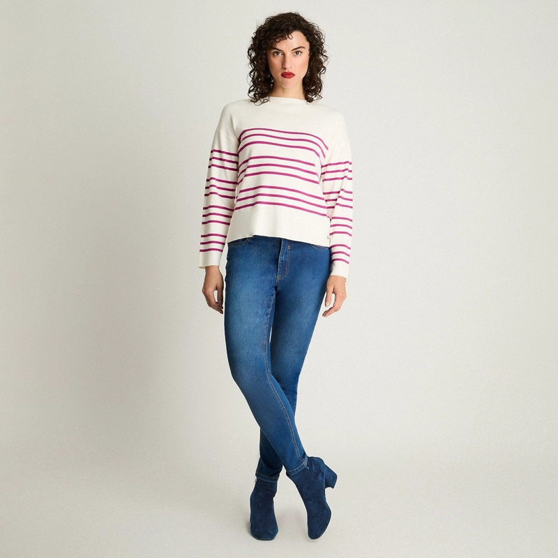 SWEATER CUELLO REDONDO BASICO CRUDO - 4